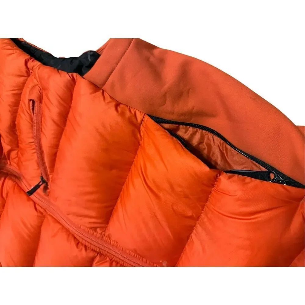 Columbia Titanium Tech Down & Feather Puffer Full Zip Orange Vest Medium
